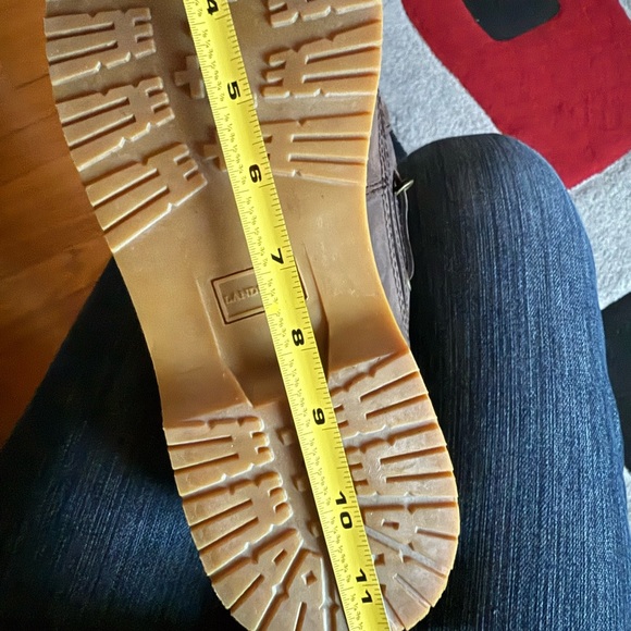 👍New Men’s Lands' End Dark Brown Leather Boots size 9.5 - Picture 12 of 12